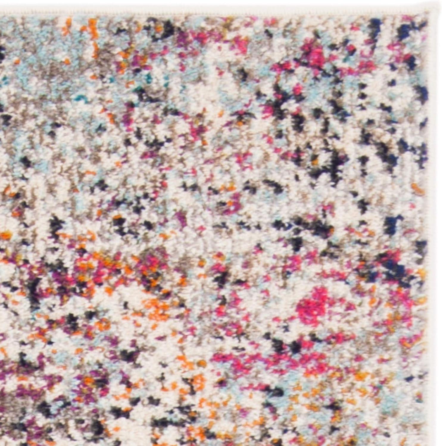 image:imageSAFAVIEH Area Rug 8x10 Madison Collection Large Grey amp Pink Modern Abstract Design NonShedding amp Easy Cleaning Ideal for Living Room Bedroom Office Dining Space MAD460AGreyPink