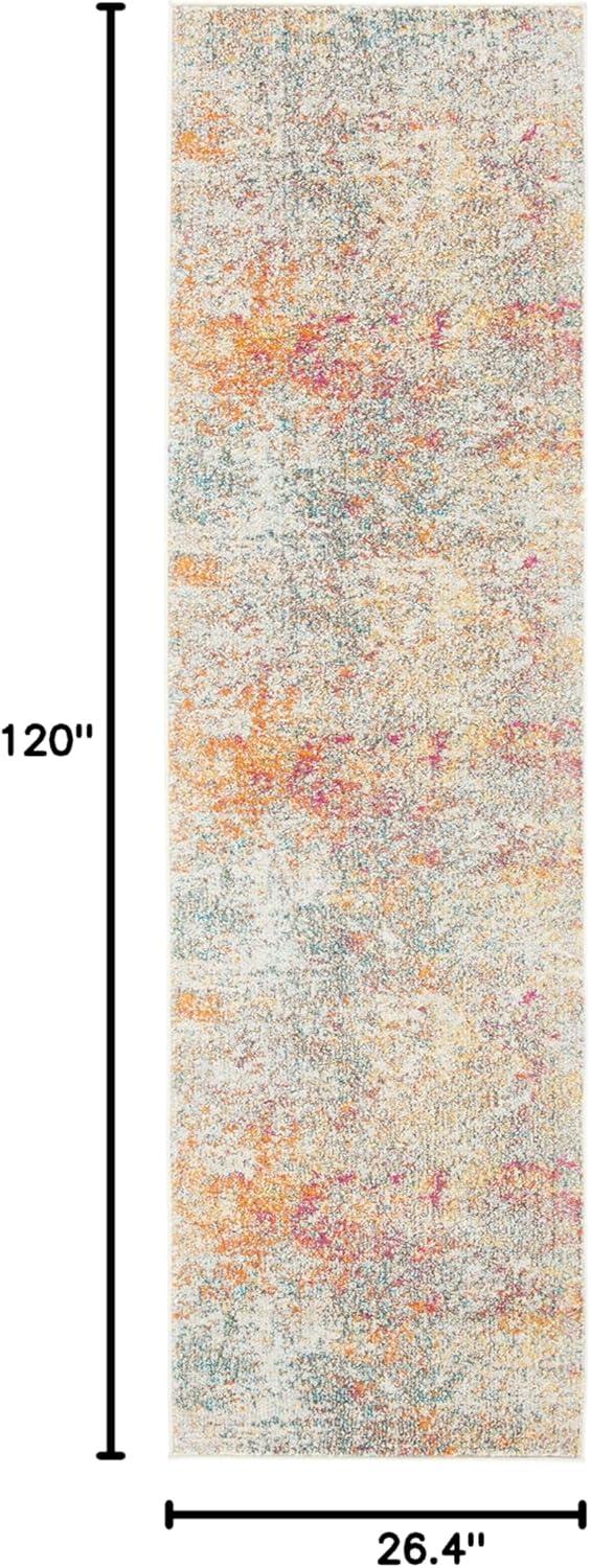image:imageSAFAVIEH Area Rug 8x10 Madison Collection Large Grey amp Pink Modern Abstract Design NonShedding amp Easy Cleaning Ideal for Living Room Bedroom Office Dining Space MAD460AGreyTurquoise