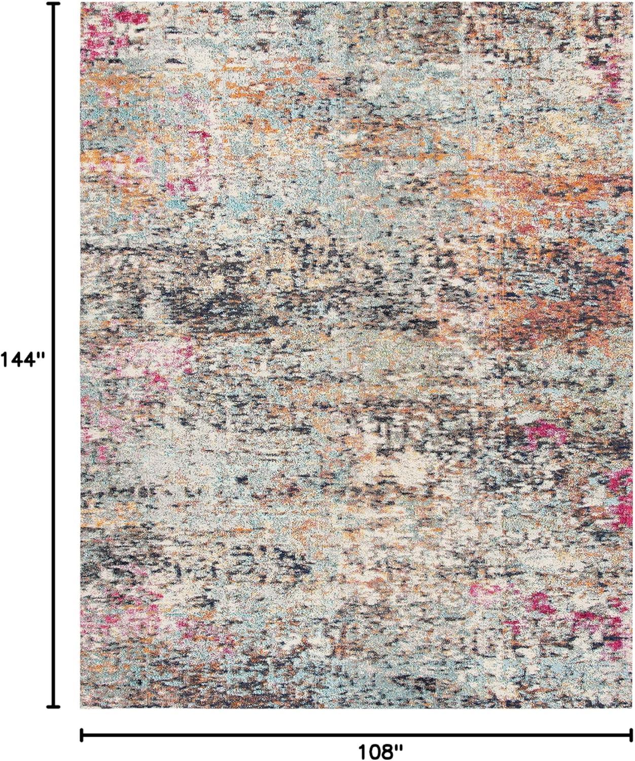 image:imageSAFAVIEH Area Rug 8x10 Madison Collection Large Grey amp Pink Modern Abstract Design NonShedding amp Easy Cleaning Ideal for Living Room Bedroom Office Dining Space MAD460ABlackGold