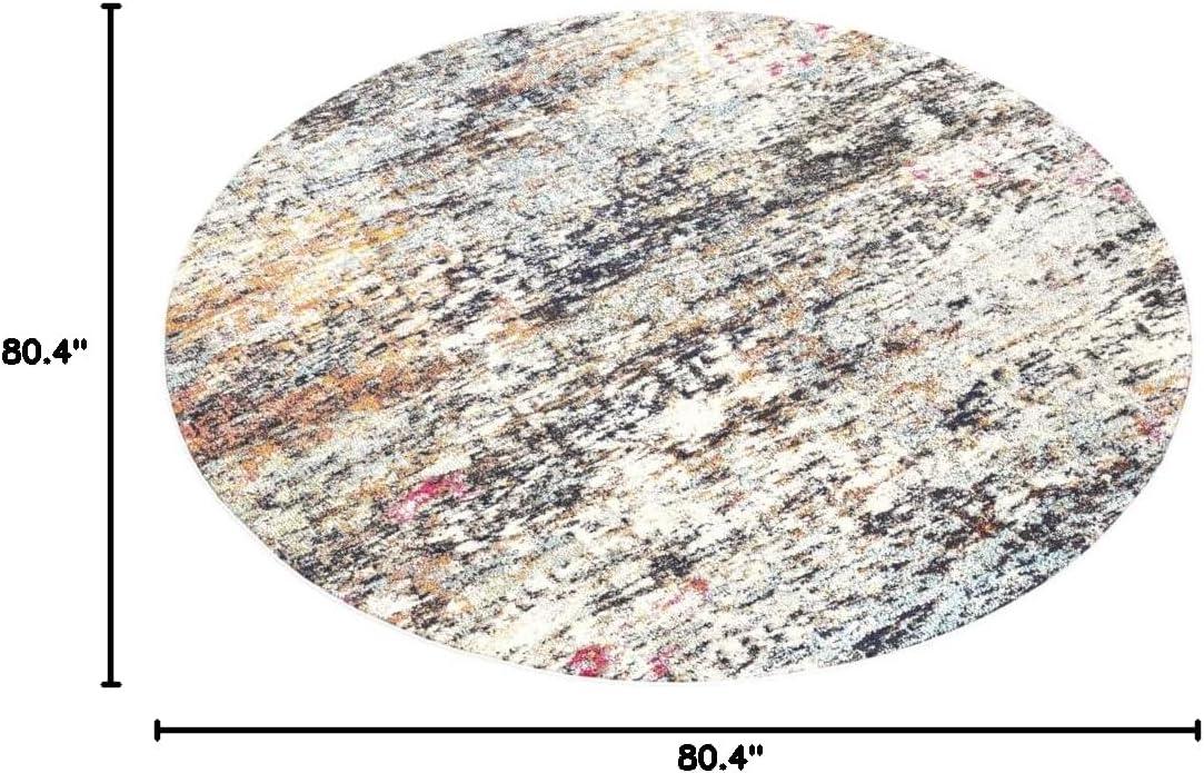 image:imageSAFAVIEH Area Rug 8x10 Madison Collection Large Grey amp Pink Modern Abstract Design NonShedding amp Easy Cleaning Ideal for Living Room Bedroom Office Dining Space MAD460ABlackGold
