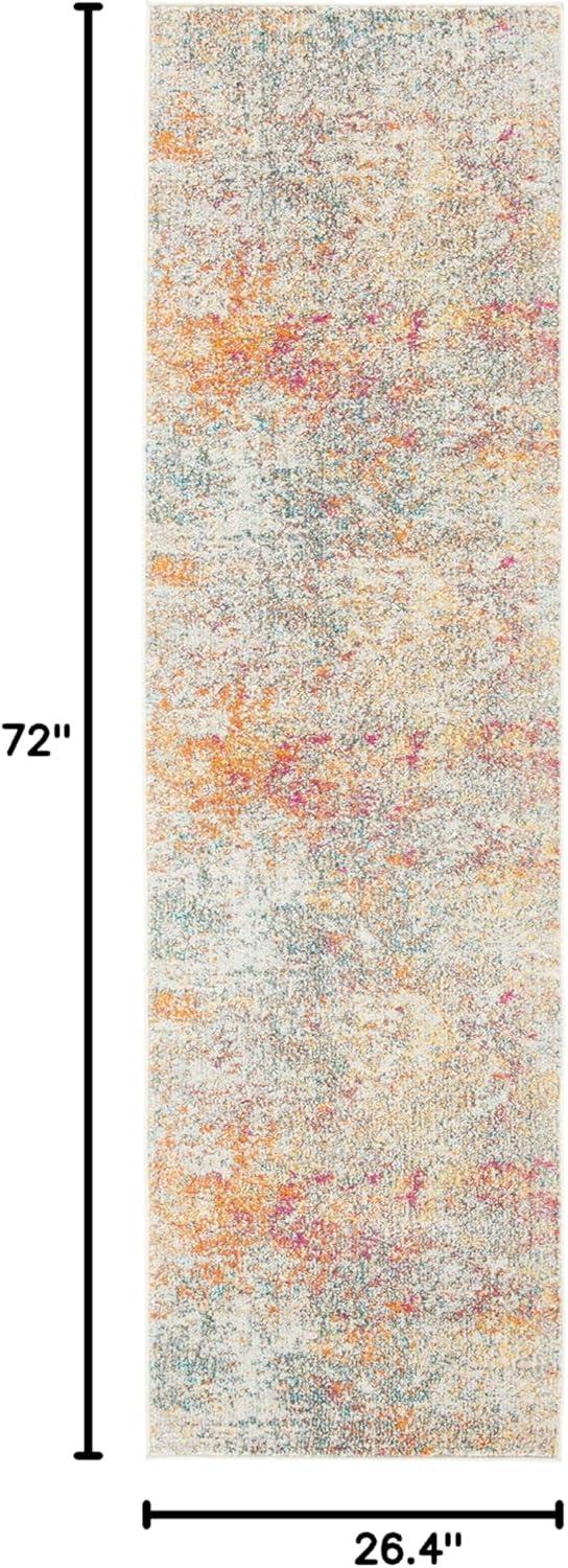 image:imageSAFAVIEH Area Rug 8x10 Madison Collection Large Grey amp Pink Modern Abstract Design NonShedding amp Easy Cleaning Ideal for Living Room Bedroom Office Dining Space MAD460AGreyTurquoise