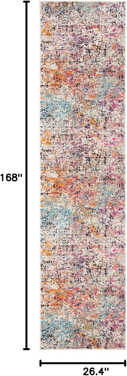 image:imageSAFAVIEH Area Rug 8x10 Madison Collection Large Grey amp Pink Modern Abstract Design NonShedding amp Easy Cleaning Ideal for Living Room Bedroom Office Dining Space MAD460AGreyPink