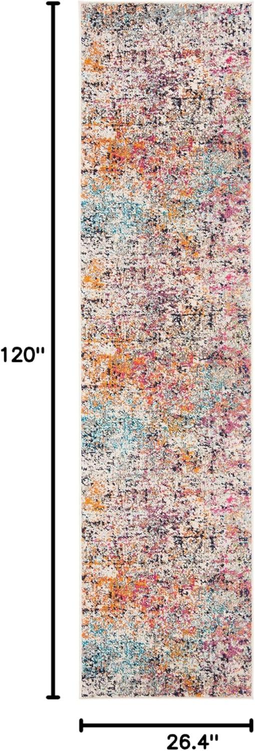 image:imageSAFAVIEH Area Rug 8x10 Madison Collection Large Grey amp Pink Modern Abstract Design NonShedding amp Easy Cleaning Ideal for Living Room Bedroom Office Dining Space MAD460AGreyPink