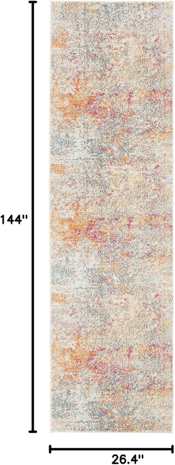 image:imageSAFAVIEH Area Rug 8x10 Madison Collection Large Grey amp Pink Modern Abstract Design NonShedding amp Easy Cleaning Ideal for Living Room Bedroom Office Dining Space MAD460AGreyTurquoise
