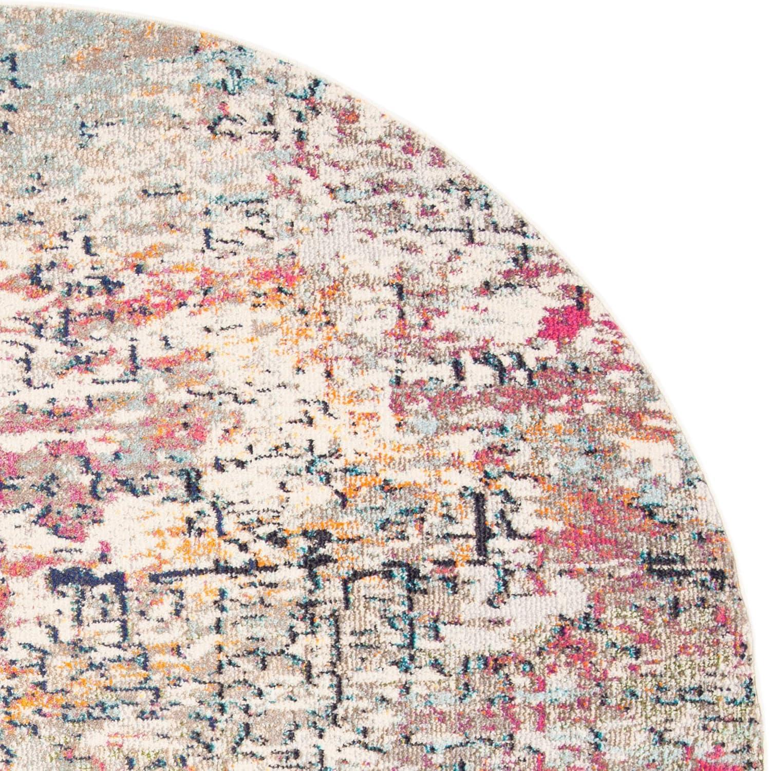 image:imageSAFAVIEH Area Rug 8x10 Madison Collection Large Grey amp Pink Modern Abstract Design NonShedding amp Easy Cleaning Ideal for Living Room Bedroom Office Dining Space MAD460AGreyPink