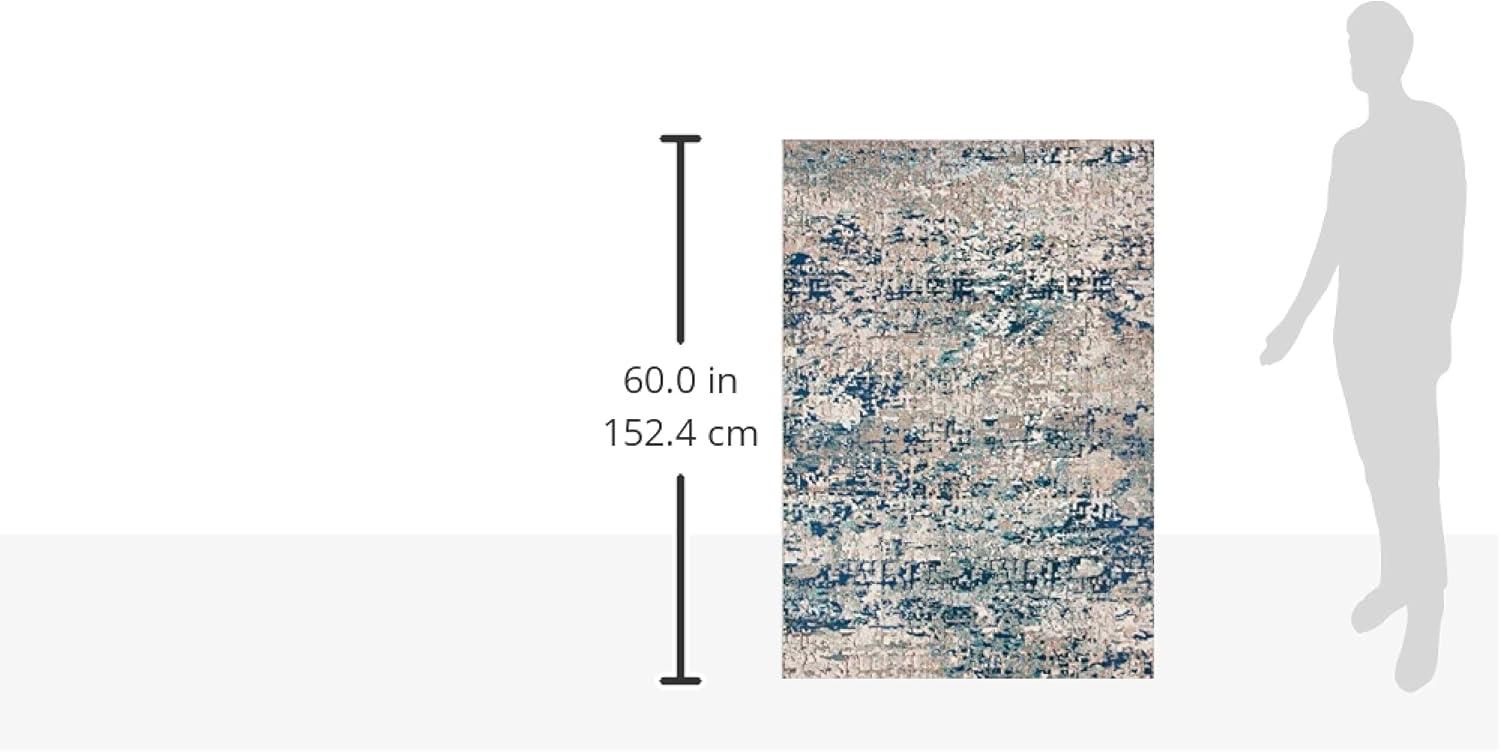 image:imageSAFAVIEH Area Rug 8x10 Madison Collection Large Grey amp Pink Modern Abstract Design NonShedding amp Easy Cleaning Ideal for Living Room Bedroom Office Dining Space MAD460AGreyBlue