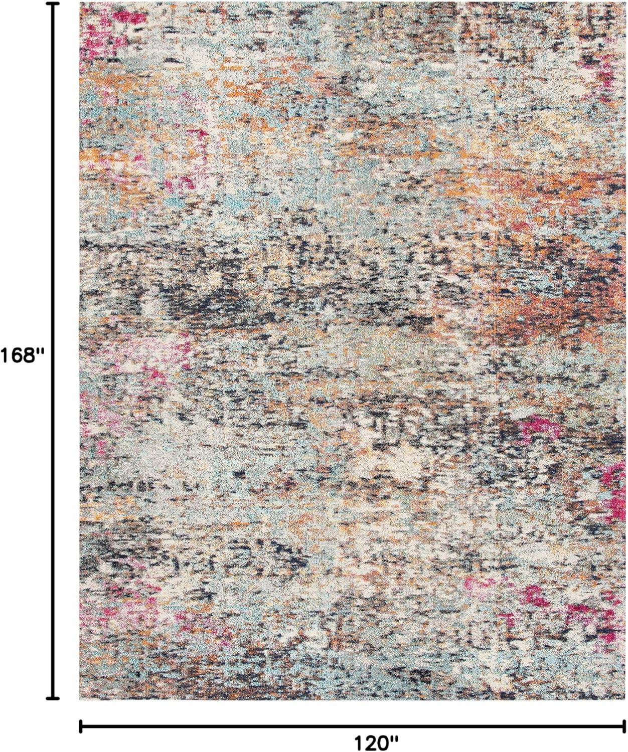image:imageSAFAVIEH Area Rug 8x10 Madison Collection Large Grey amp Pink Modern Abstract Design NonShedding amp Easy Cleaning Ideal for Living Room Bedroom Office Dining Space MAD460ABlackGold