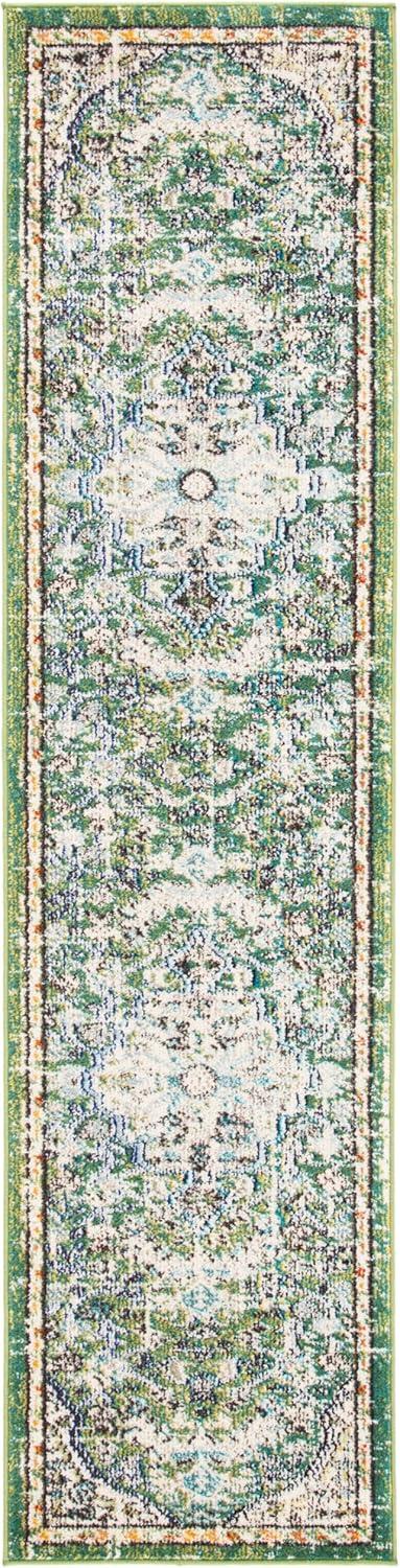 image:imageSAFAVIEH Area Rug 8x10 Madison Collection Large Ivory amp Orange Boho Chic Medallion Distressed Design NonShedding amp Easy Cleaning Ideal for Living Room Bedroom Dining Space MAD447AIvoryOrange