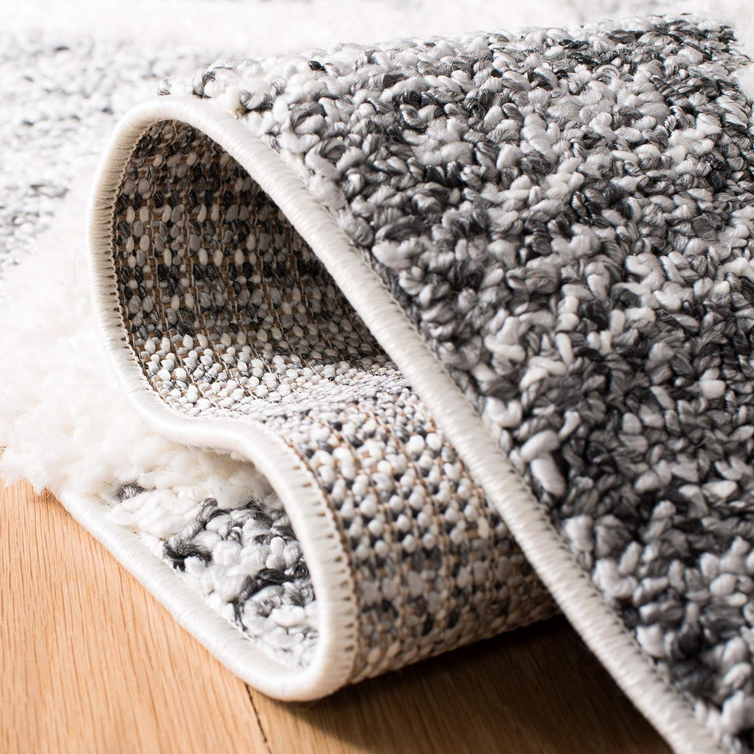 image:imageSAFAVIEH Area Rug 8x10 Moroccan Tassel Shag Collection Large Grey amp Ivory Boho Design NonShedding amp Easy Cleaning Plush Pile Ideal for Living Room Bedroom Dining Space MTS664GGreyIvory
