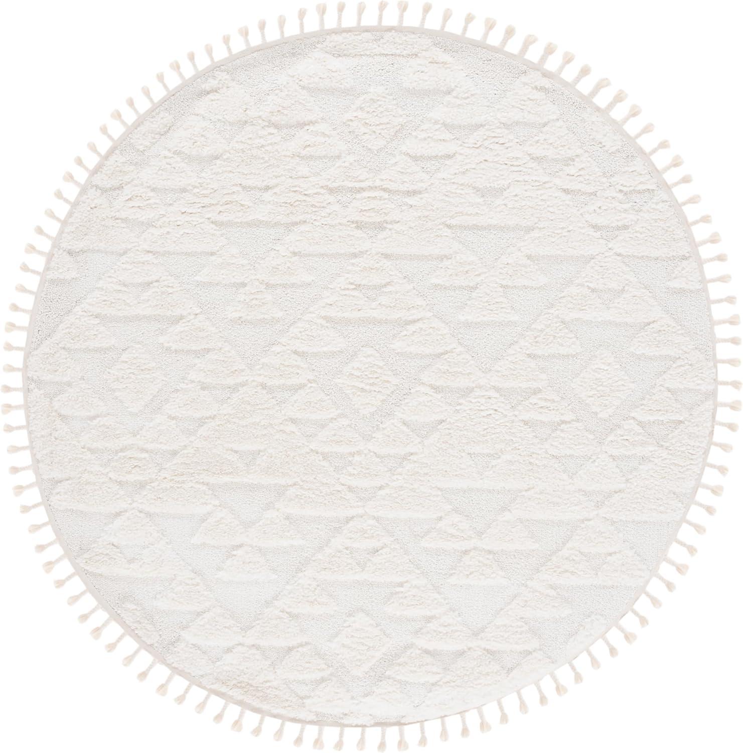 image:imageSAFAVIEH Area Rug 8x10 Moroccan Tassel Shag Collection Large Ivory amp Brown NonShedding amp Easy to Clean Plush HighLow Texture Ideal for Living Room Bedroom Dining Space MTS688AIvory