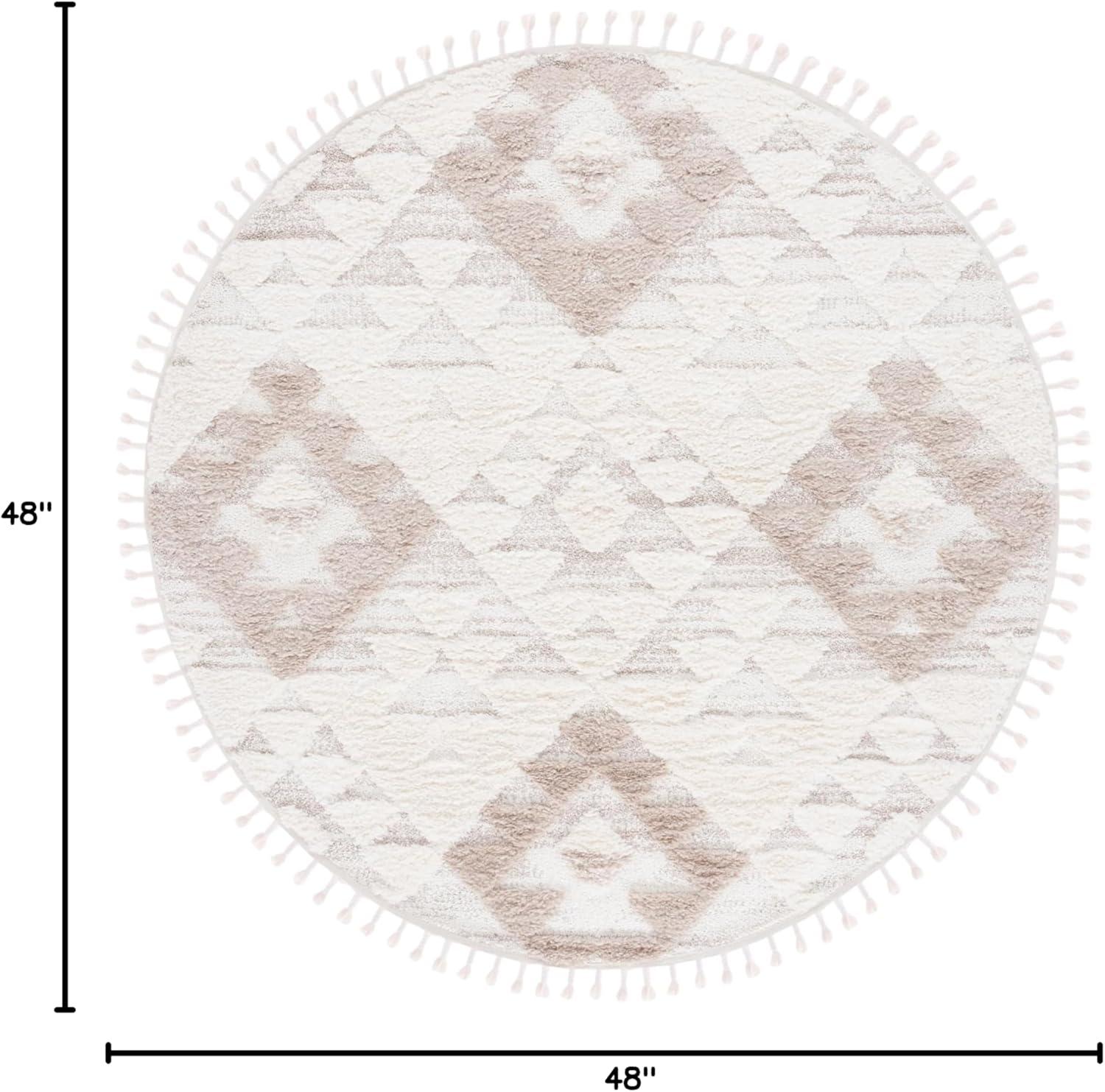 image:imageSAFAVIEH Area Rug 8x10 Moroccan Tassel Shag Collection Large Ivory amp Brown NonShedding amp Easy to Clean Plush HighLow Texture Ideal for Living Room Bedroom Dining Space MTS688AIvoryBeige