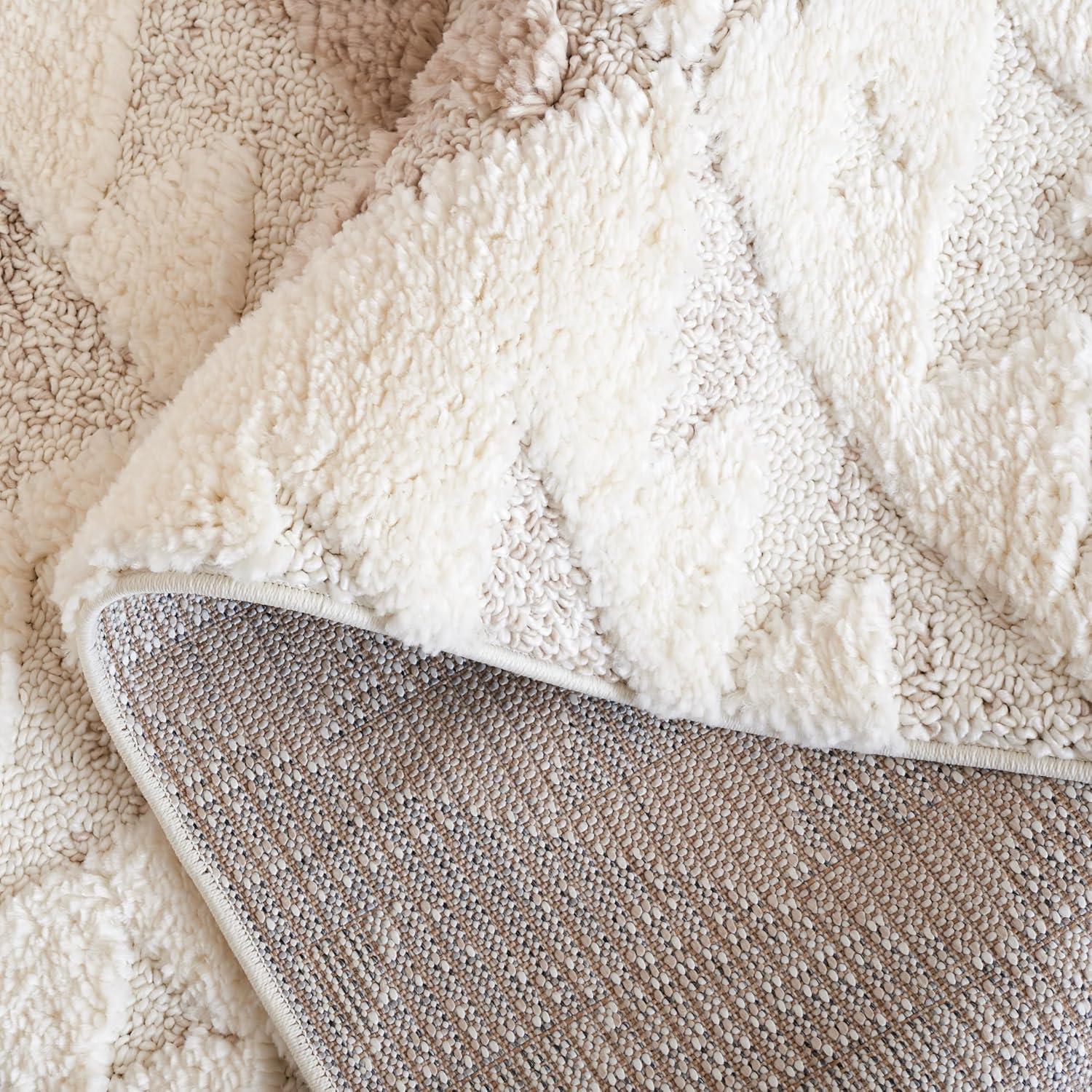 image:imageSAFAVIEH Area Rug 8x10 Moroccan Tassel Shag Collection Large Ivory amp Brown NonShedding amp Easy to Clean Plush HighLow Texture Ideal for Living Room Bedroom Dining Space MTS688AIvoryBeige