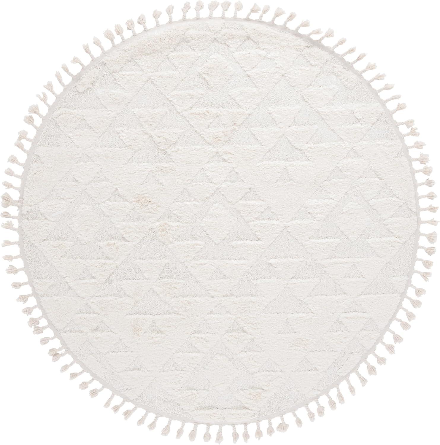 image:imageSAFAVIEH Area Rug 8x10 Moroccan Tassel Shag Collection Large Ivory amp Brown NonShedding amp Easy to Clean Plush HighLow Texture Ideal for Living Room Bedroom Dining Space MTS688AIvory