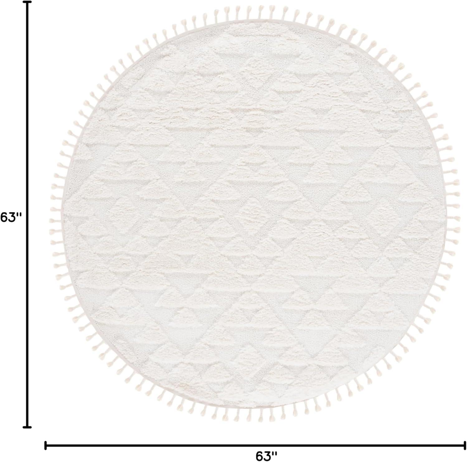 image:imageSAFAVIEH Area Rug 8x10 Moroccan Tassel Shag Collection Large Ivory amp Brown NonShedding amp Easy to Clean Plush HighLow Texture Ideal for Living Room Bedroom Dining Space MTS688AIvory