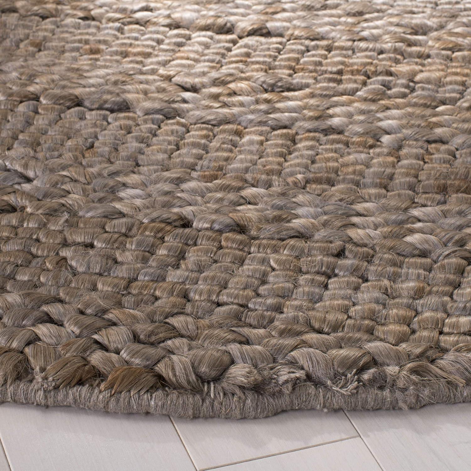image:imageSAFAVIEH Area Rug 8x10 Natural Fiber Collection Large Bleach Handmade Jute Braided Woven Design Ideal for Living Room Bedroom NF212DBeige