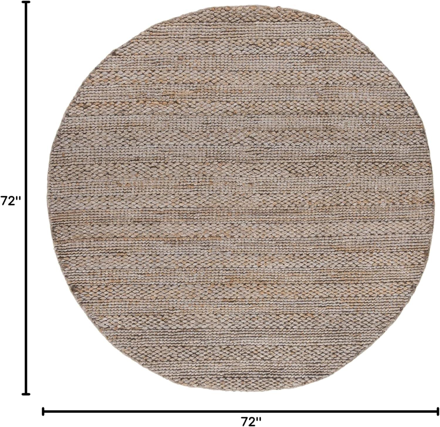 image:imageSAFAVIEH Area Rug 8x10 Natural Fiber Collection Large Bleach Handmade Jute Braided Woven Design Ideal for Living Room Bedroom NF212DBeige