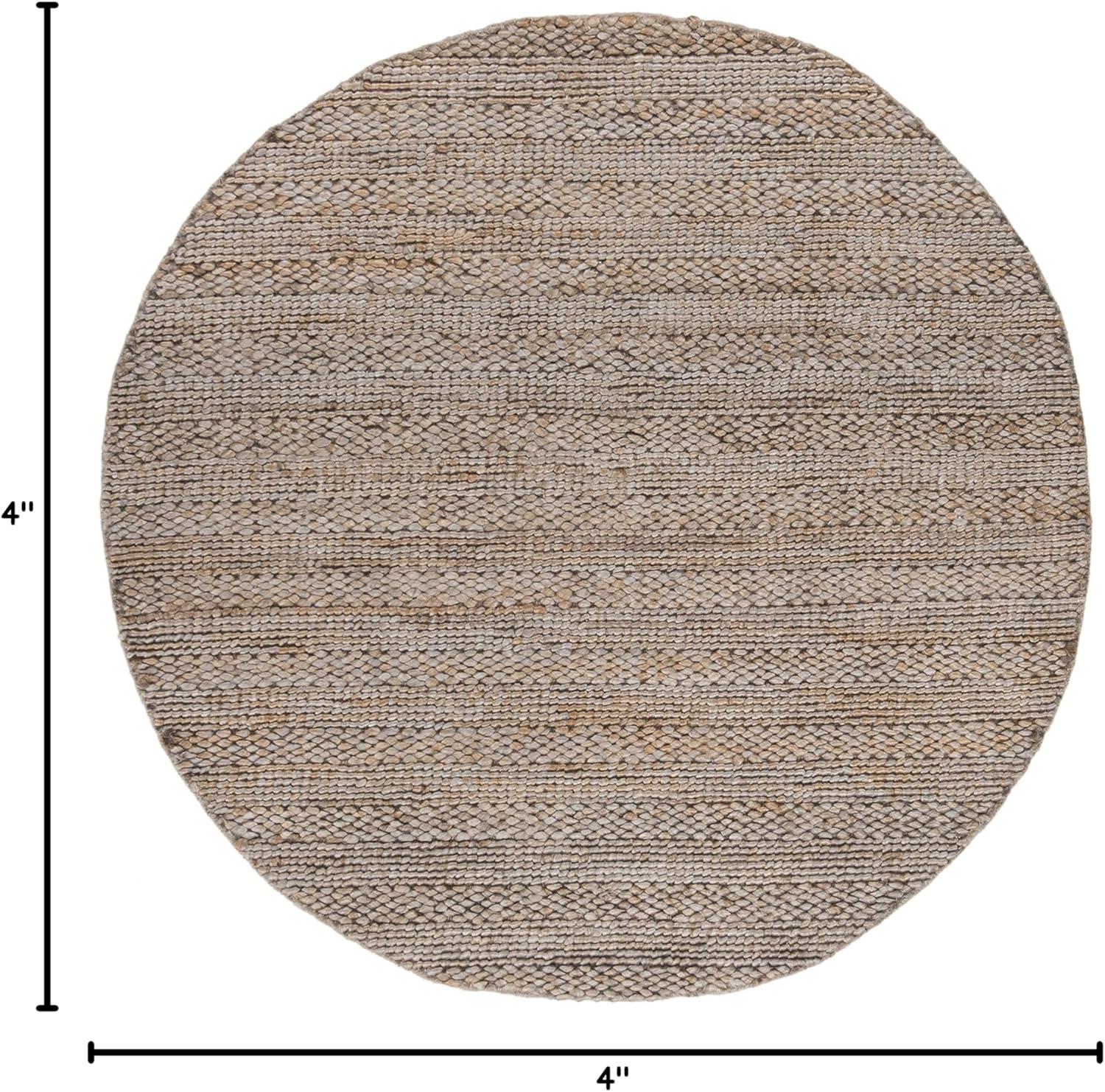 image:imageSAFAVIEH Area Rug 8x10 Natural Fiber Collection Large Bleach Handmade Jute Braided Woven Design Ideal for Living Room Bedroom NF212DBeige