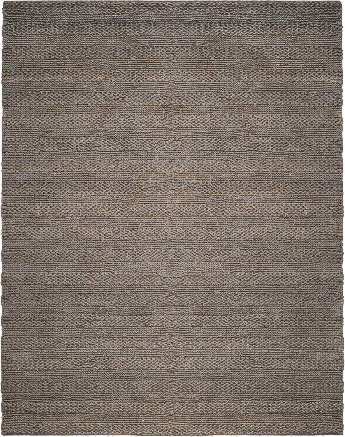 image:imageSAFAVIEH Area Rug 8x10 Natural Fiber Collection Large Bleach Handmade Jute Braided Woven Design Ideal for Living Room Bedroom NF212DBeige