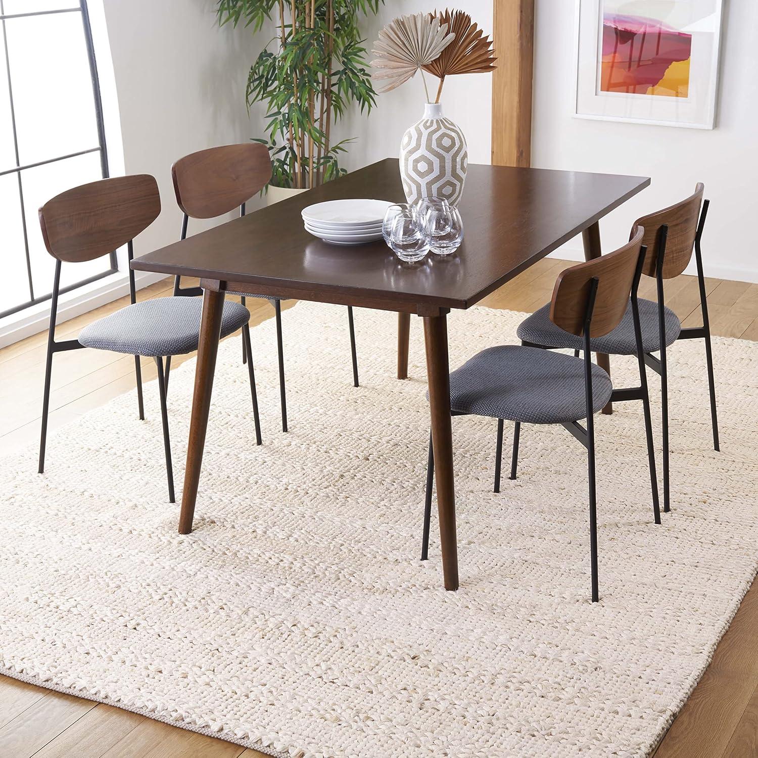 image:imageSAFAVIEH Area Rug 8x10 Natural Fiber Collection Large Bleach Handmade Jute Braided Woven Design Ideal for Living Room Bedroom NF212DBleach