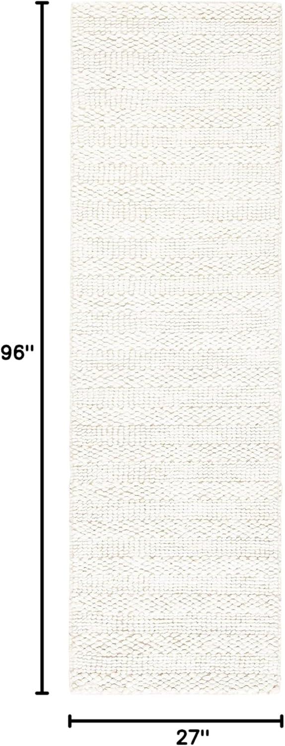image:imageSAFAVIEH Area Rug 8x10 Natural Fiber Collection Large Bleach Handmade Jute Braided Woven Design Ideal for Living Room Bedroom NF212DBleach