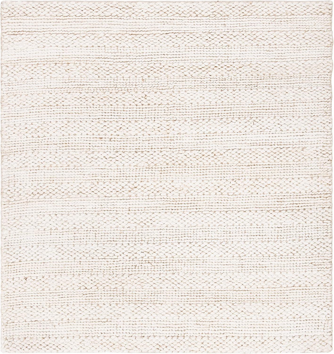 image:imageSAFAVIEH Area Rug 8x10 Natural Fiber Collection Large Bleach Handmade Jute Braided Woven Design Ideal for Living Room Bedroom NF212DBleach