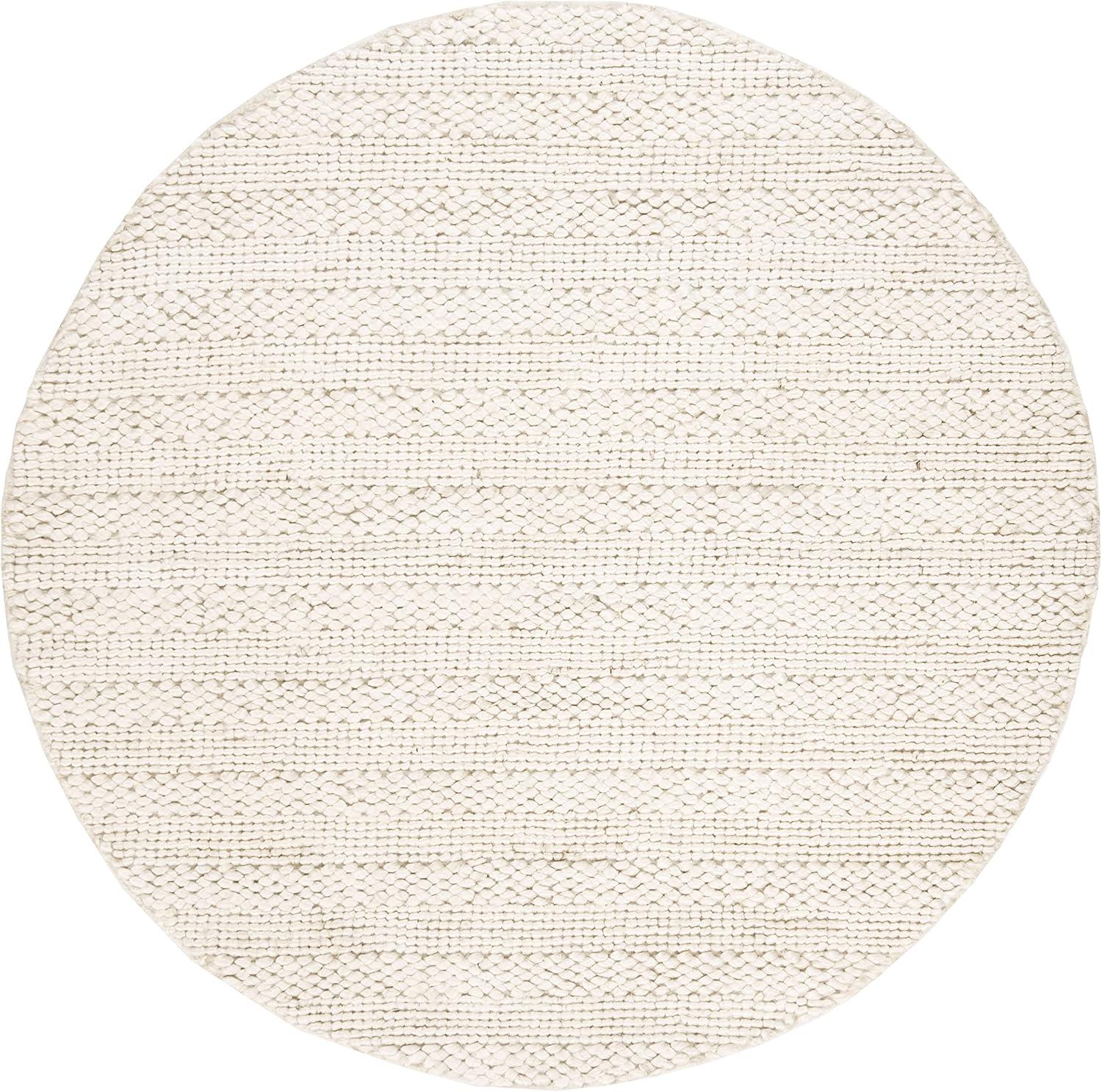 image:imageSAFAVIEH Area Rug 8x10 Natural Fiber Collection Large Bleach Handmade Jute Braided Woven Design Ideal for Living Room Bedroom NF212DBleach