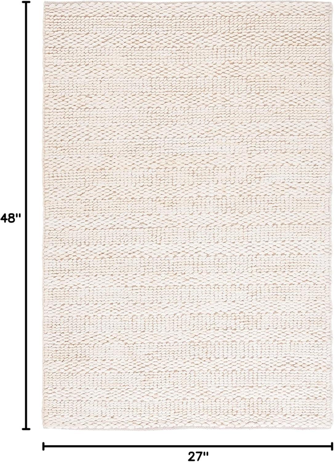 image:imageSAFAVIEH Area Rug 8x10 Natural Fiber Collection Large Bleach Handmade Jute Braided Woven Design Ideal for Living Room Bedroom NF212DBleach