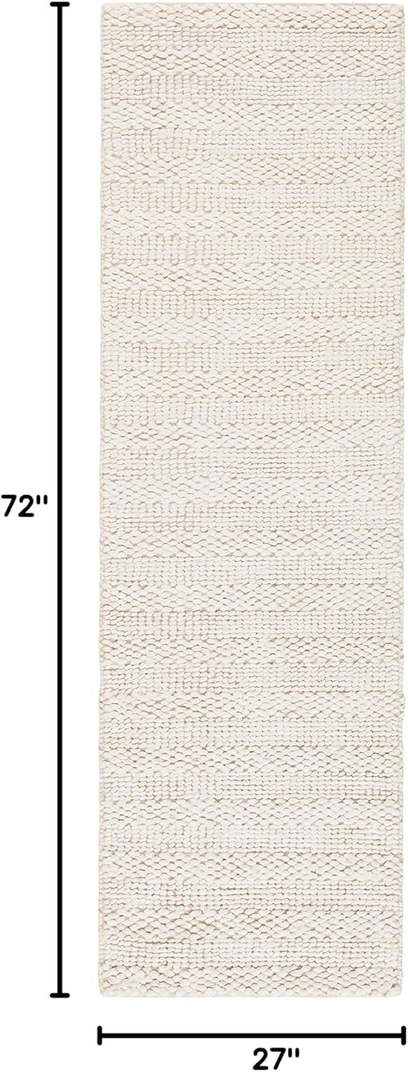 image:imageSAFAVIEH Area Rug 8x10 Natural Fiber Collection Large Bleach Handmade Jute Braided Woven Design Ideal for Living Room Bedroom NF212DBleach