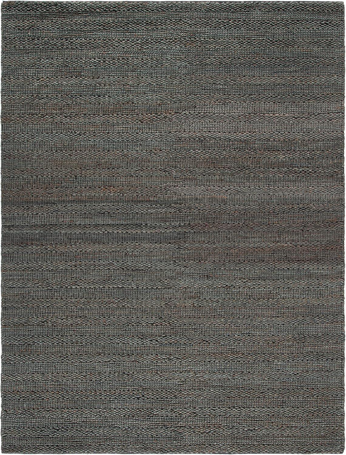 image:imageSAFAVIEH Area Rug 8x10 Natural Fiber Collection Large Bleach Handmade Jute Braided Woven Design Ideal for Living Room Bedroom NF212DCharcoal