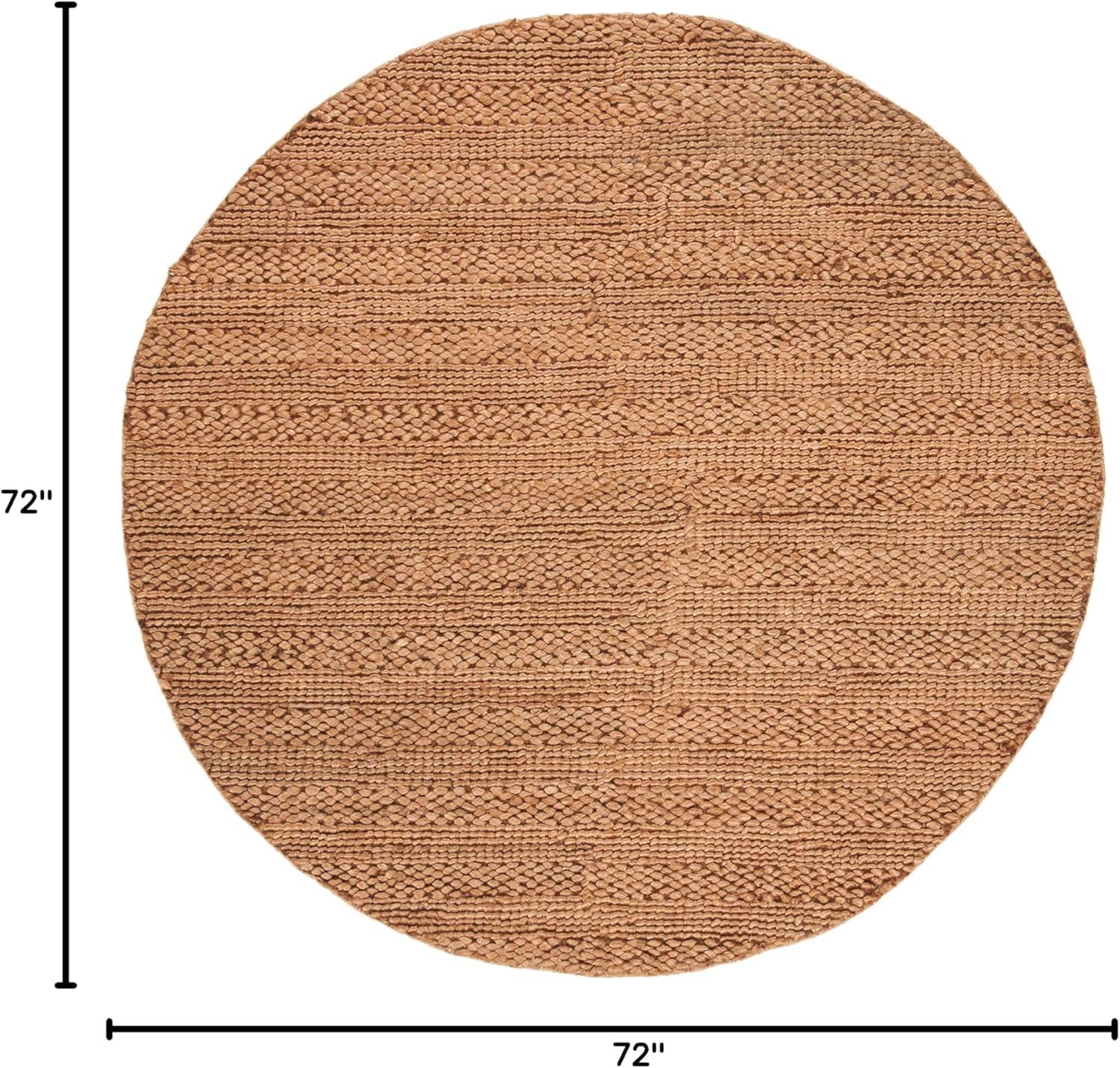image:imageSAFAVIEH Area Rug 8x10 Natural Fiber Collection Large Bleach Handmade Jute Braided Woven Design Ideal for Living Room Bedroom NF212DGold