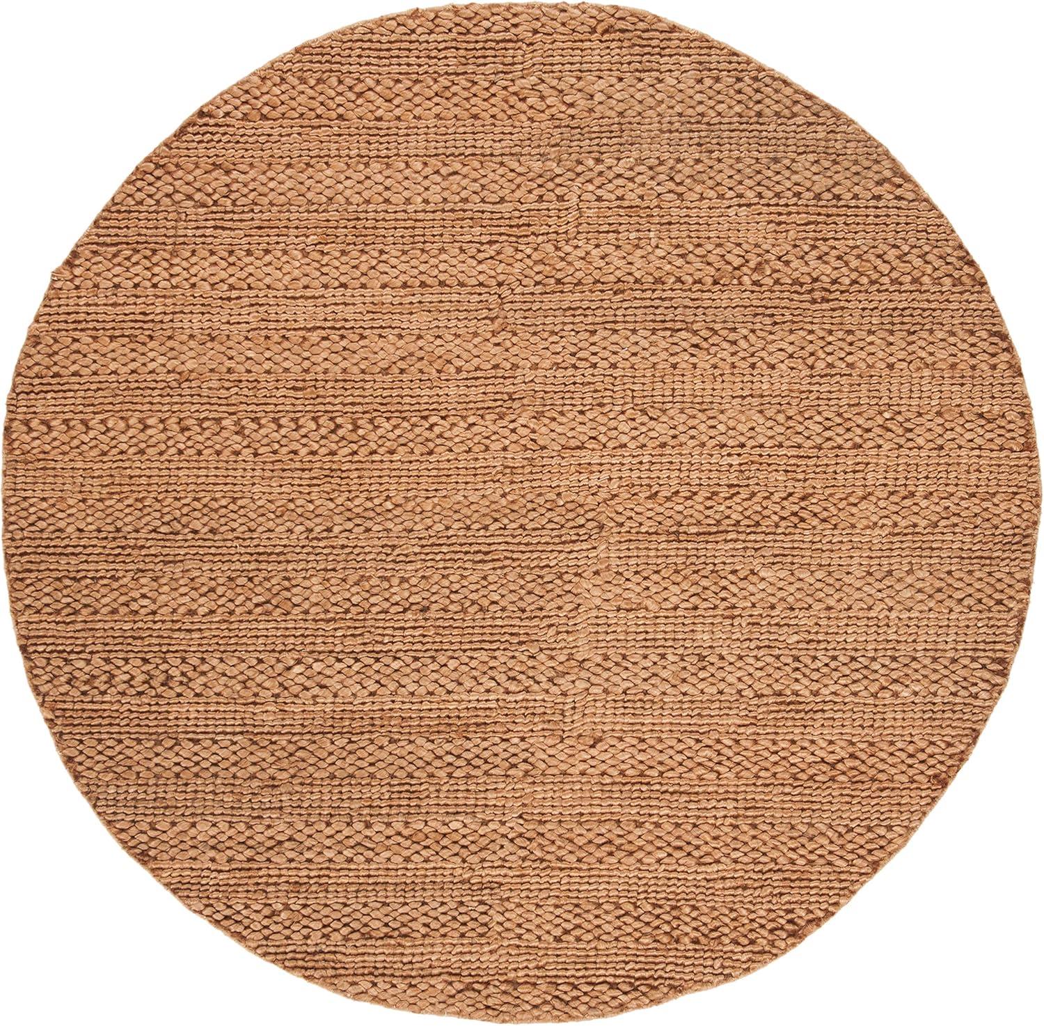 image:imageSAFAVIEH Area Rug 8x10 Natural Fiber Collection Large Bleach Handmade Jute Braided Woven Design Ideal for Living Room Bedroom NF212DGold