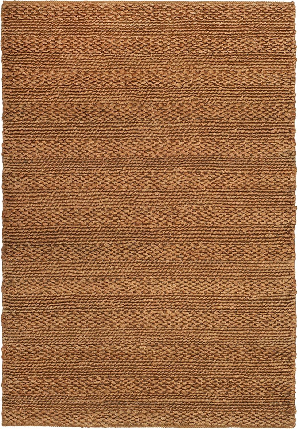 image:imageSAFAVIEH Area Rug 8x10 Natural Fiber Collection Large Bleach Handmade Jute Braided Woven Design Ideal for Living Room Bedroom NF212DGold