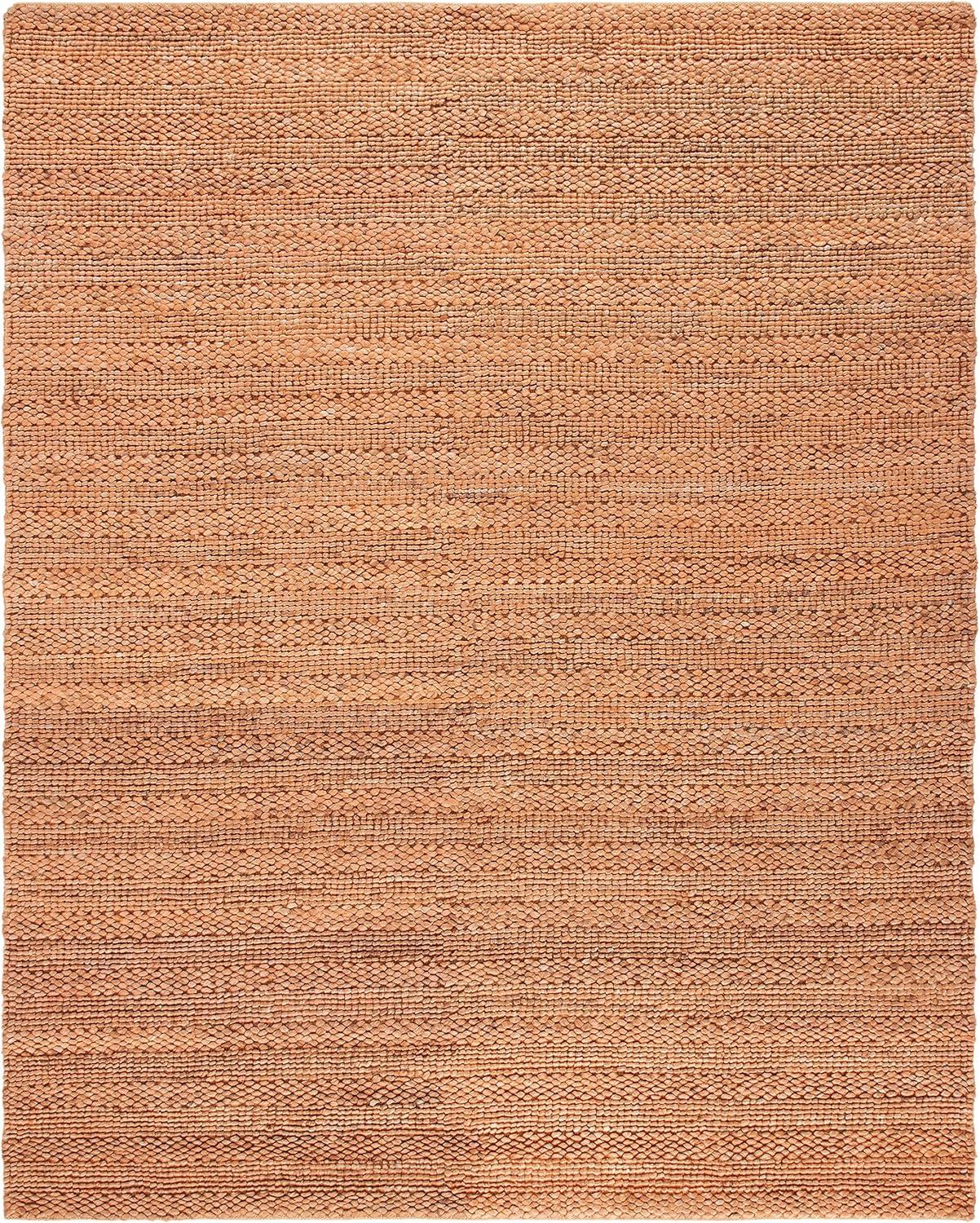 image:imageSAFAVIEH Area Rug 8x10 Natural Fiber Collection Large Bleach Handmade Jute Braided Woven Design Ideal for Living Room Bedroom NF212DGold