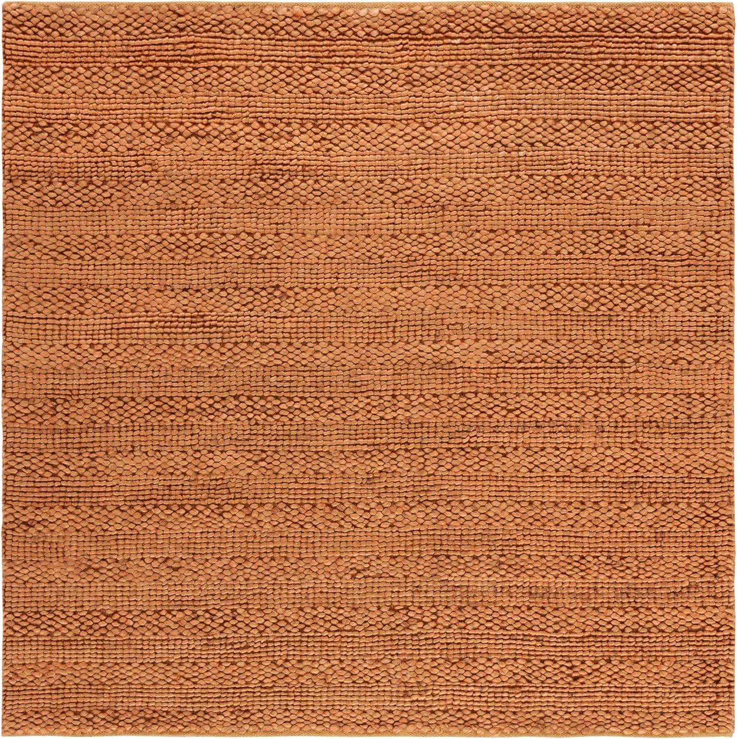 image:imageSAFAVIEH Area Rug 8x10 Natural Fiber Collection Large Bleach Handmade Jute Braided Woven Design Ideal for Living Room Bedroom NF212DGold
