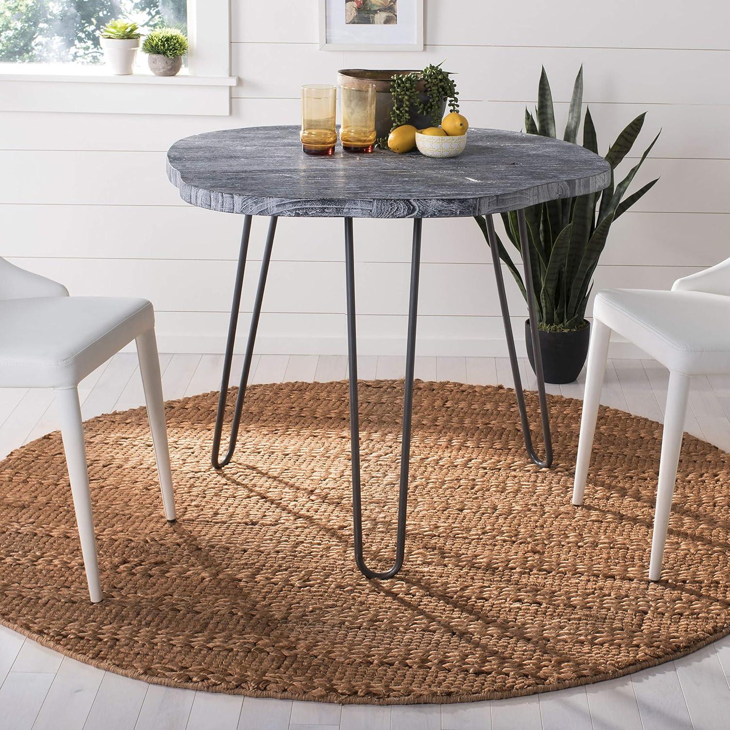 image:imageSAFAVIEH Area Rug 8x10 Natural Fiber Collection Large Bleach Handmade Jute Braided Woven Design Ideal for Living Room Bedroom NF212DGold