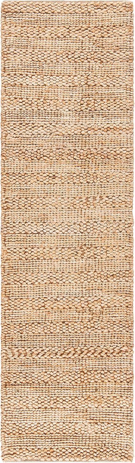 image:imageSAFAVIEH Area Rug 8x10 Natural Fiber Collection Large Bleach Handmade Jute Braided Woven Design Ideal for Living Room Bedroom NF212DNatural