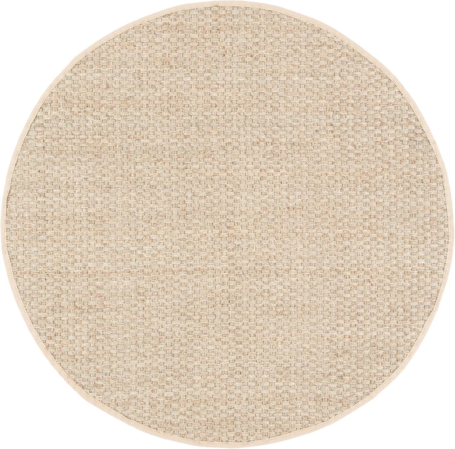 image:imageSAFAVIEH Area Rug 8x10 Natural Fiber Collection Large Natural amp Beige Seagrass Basketweave Pattern NF114ANaturalBeige
