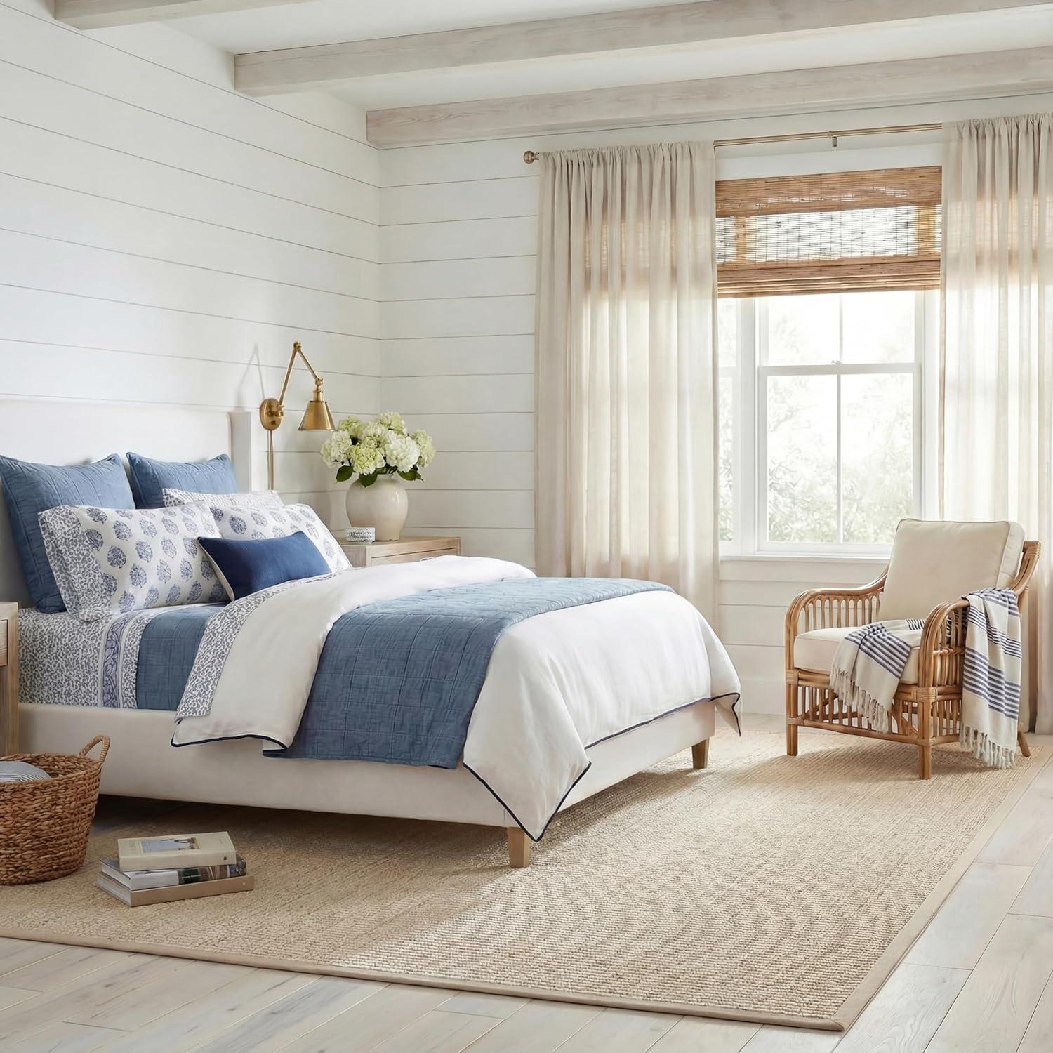 image:imageSAFAVIEH Area Rug 8x10 Natural Fiber Collection Large Natural amp Beige Seagrass Basketweave Pattern NF114ANaturalBeige