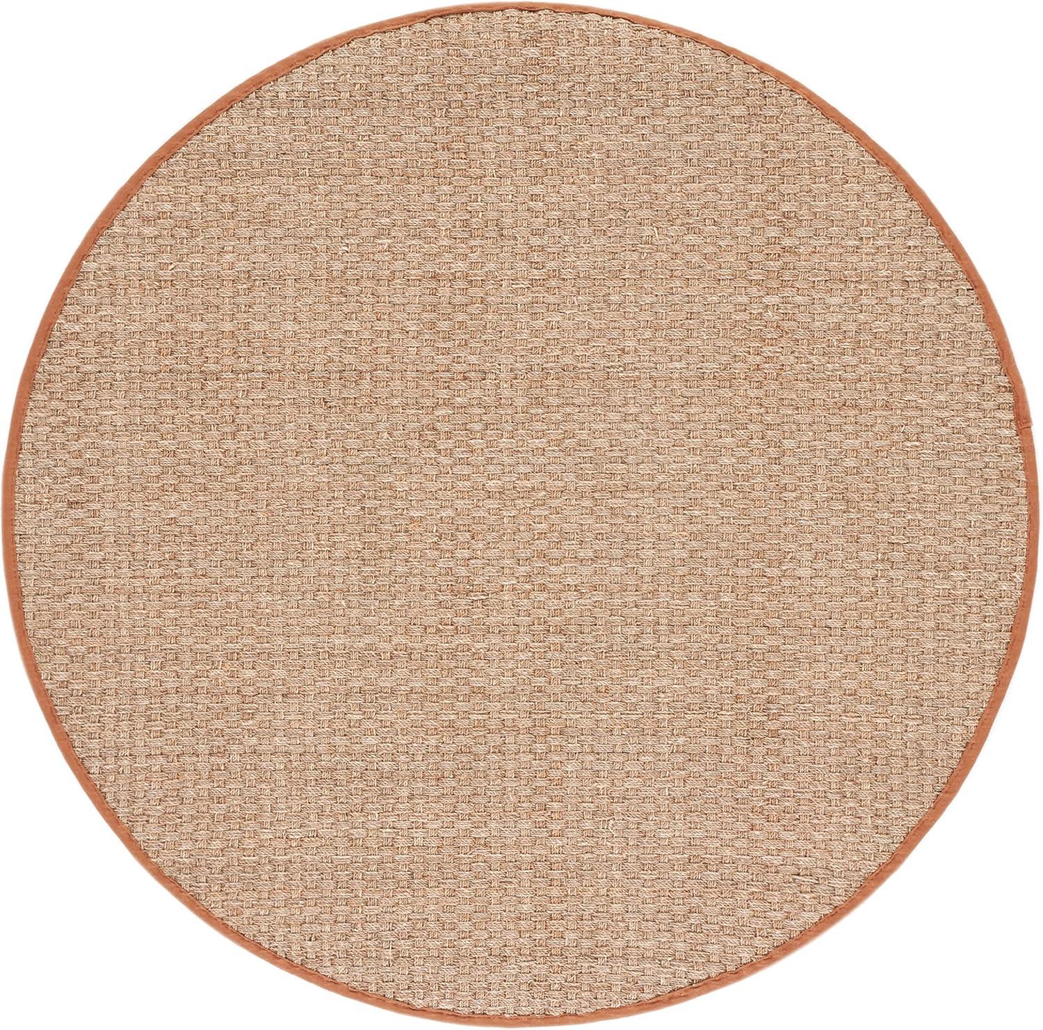 image:imageSAFAVIEH Area Rug 8x10 Natural Fiber Collection Large Natural amp Beige Seagrass Basketweave Pattern NF114ANaturalBrown