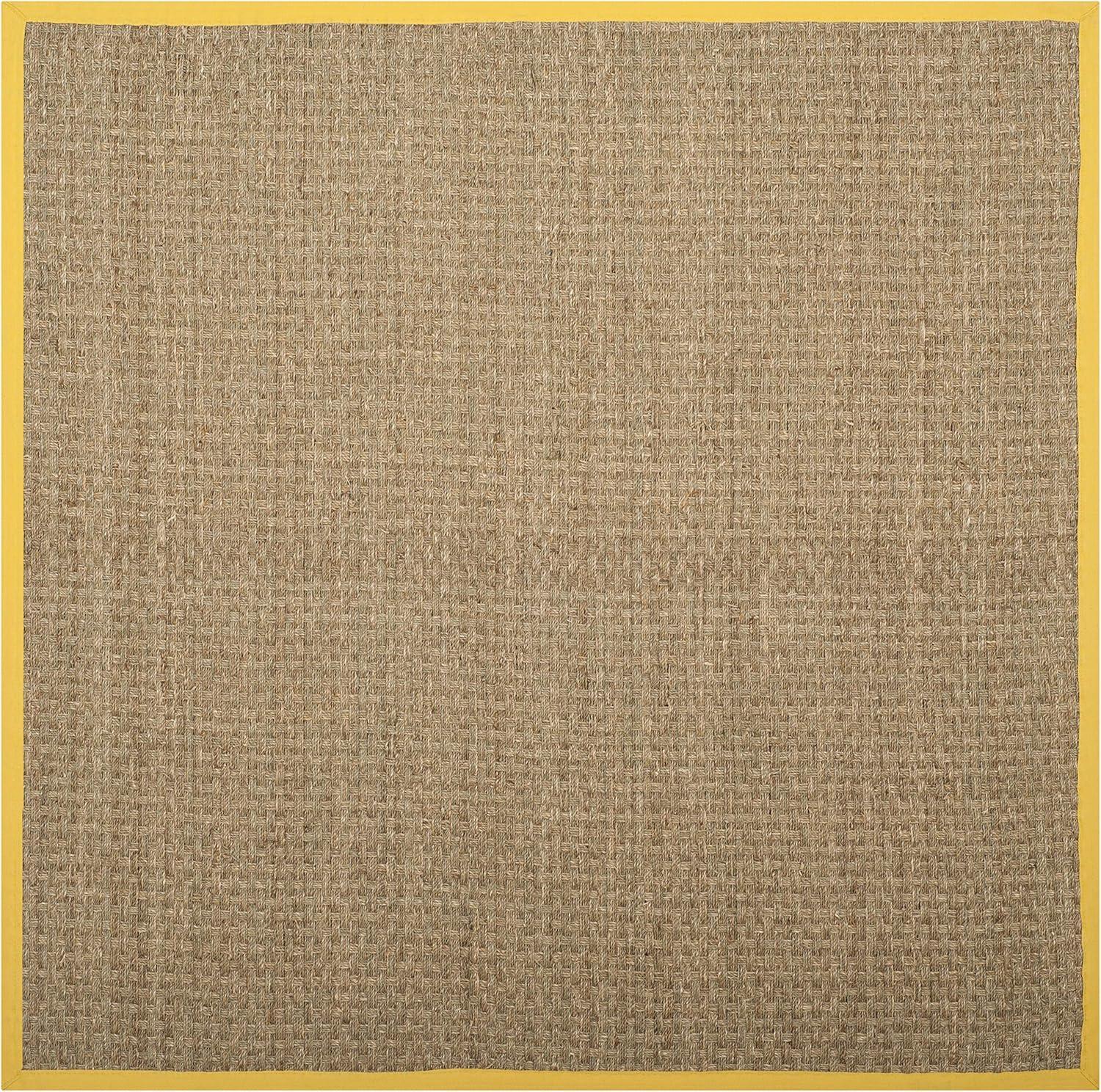 image:imageSAFAVIEH Area Rug 8x10 Natural Fiber Collection Large Natural amp Beige Seagrass Basketweave Pattern NF114ANaturalGold