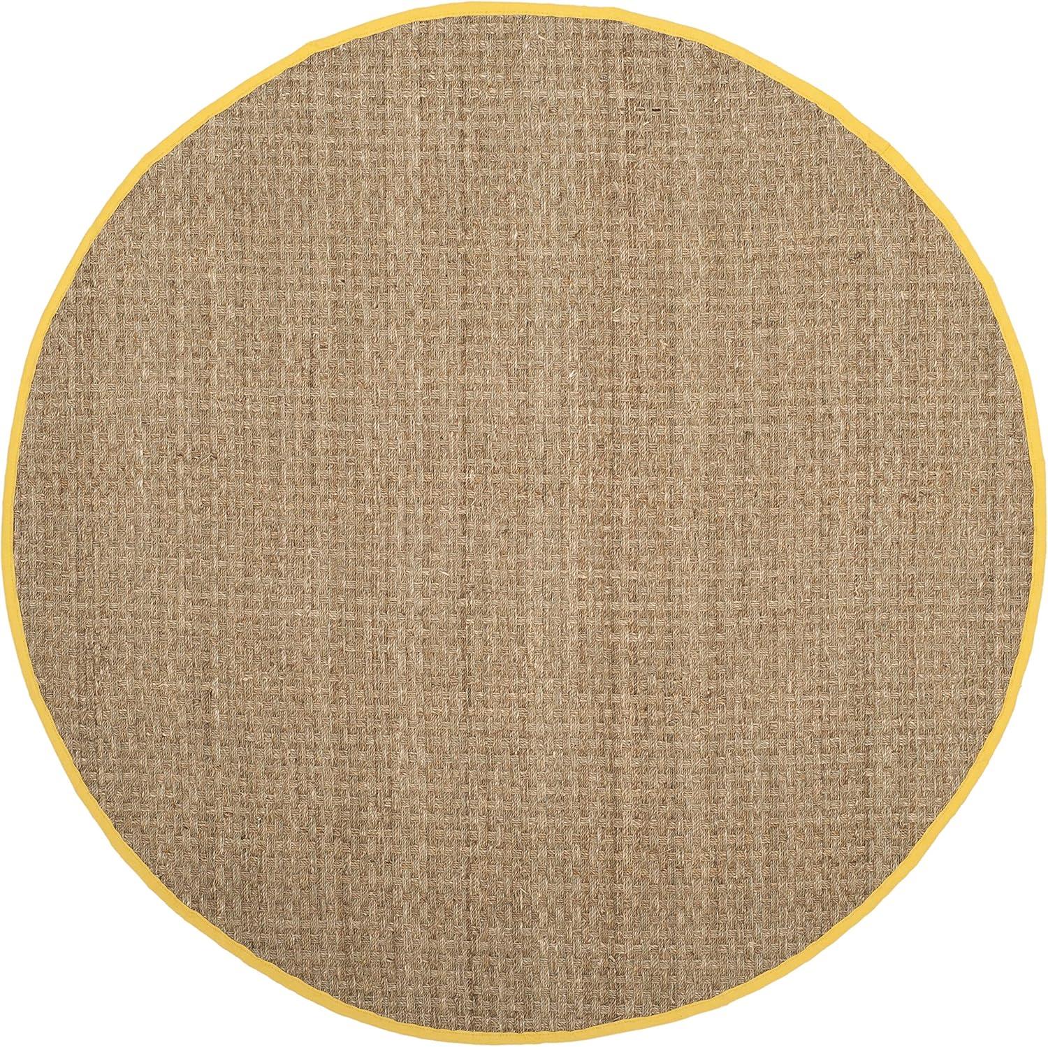 image:imageSAFAVIEH Area Rug 8x10 Natural Fiber Collection Large Natural amp Beige Seagrass Basketweave Pattern NF114ANaturalGold