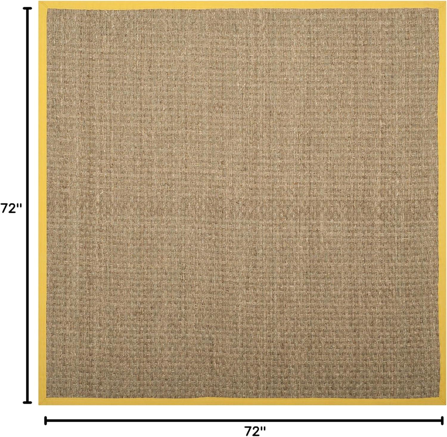 image:imageSAFAVIEH Area Rug 8x10 Natural Fiber Collection Large Natural amp Beige Seagrass Basketweave Pattern NF114ANaturalGold