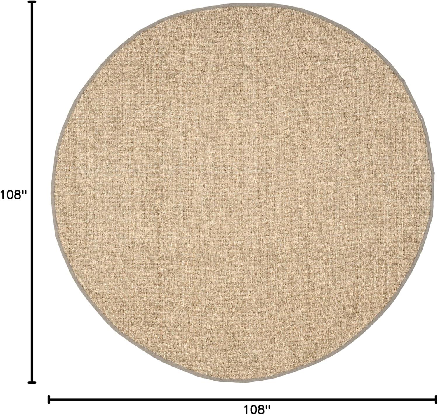 image:imageSAFAVIEH Area Rug 8x10 Natural Fiber Collection Large Natural amp Beige Seagrass Basketweave Pattern NF114ANaturalGrey