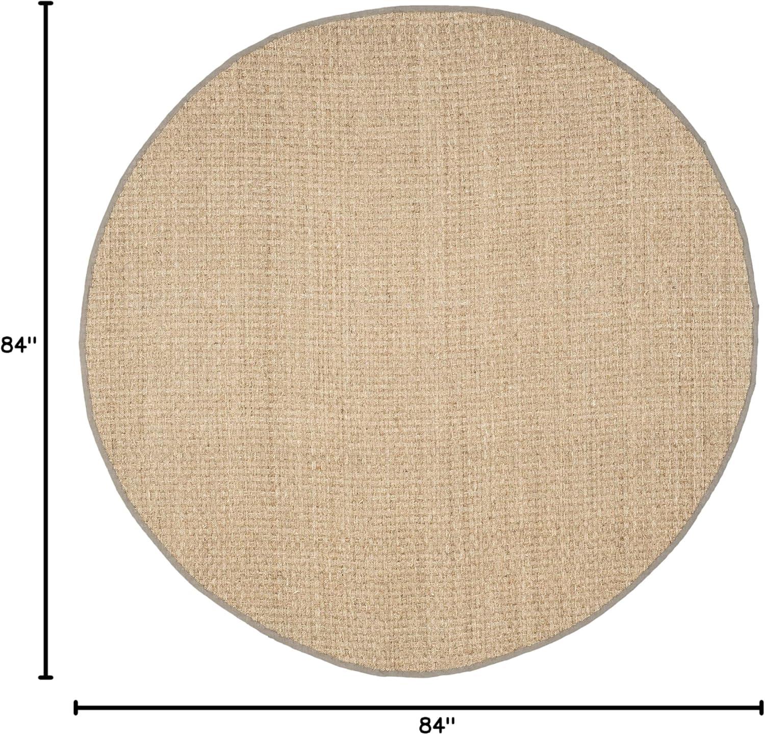 image:imageSAFAVIEH Area Rug 8x10 Natural Fiber Collection Large Natural amp Beige Seagrass Basketweave Pattern NF114ANaturalGrey
