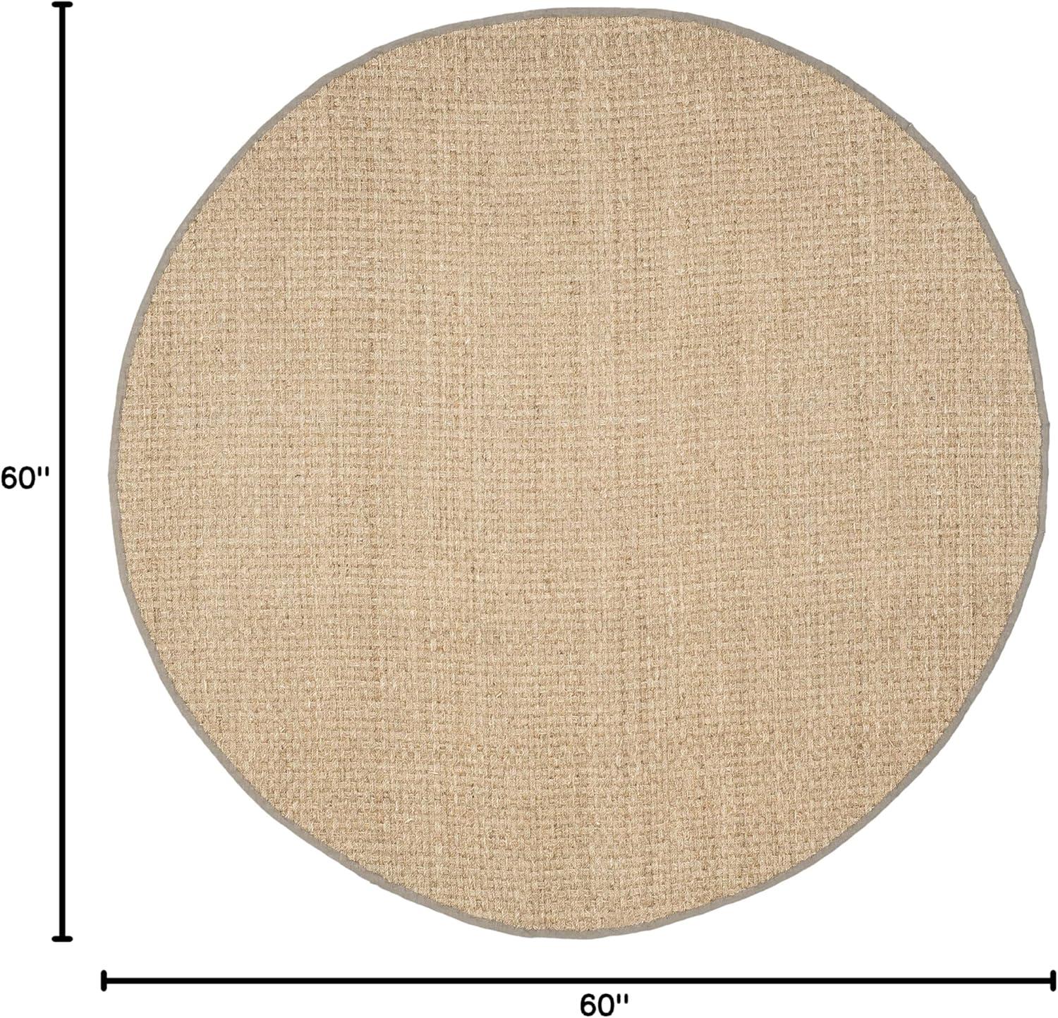 image:imageSAFAVIEH Area Rug 8x10 Natural Fiber Collection Large Natural amp Beige Seagrass Basketweave Pattern NF114ANaturalGrey