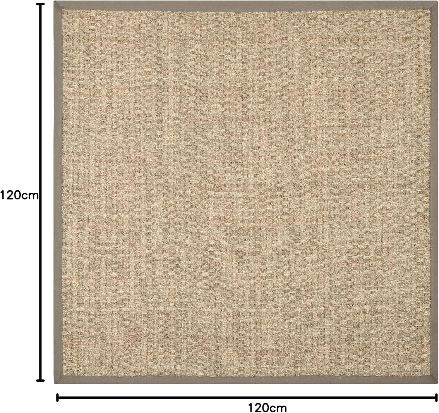 image:imageSAFAVIEH Area Rug 8x10 Natural Fiber Collection Large Natural amp Beige Seagrass Basketweave Pattern NF114ANaturalGrey