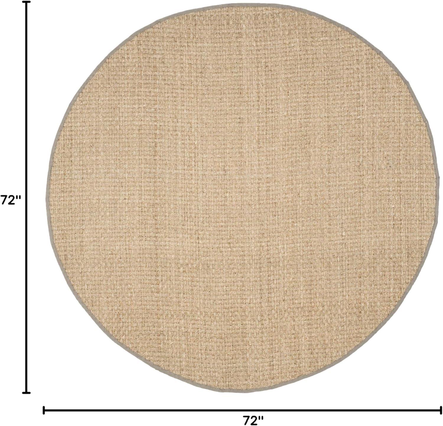 image:imageSAFAVIEH Area Rug 8x10 Natural Fiber Collection Large Natural amp Beige Seagrass Basketweave Pattern NF114ANaturalGrey