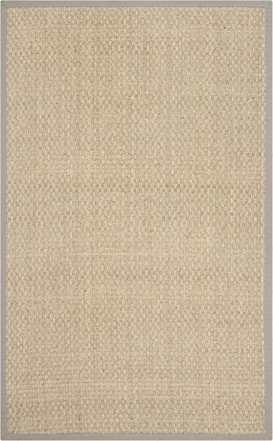 image:imageSAFAVIEH Area Rug 8x10 Natural Fiber Collection Large Natural amp Beige Seagrass Basketweave Pattern NF114ANaturalGrey