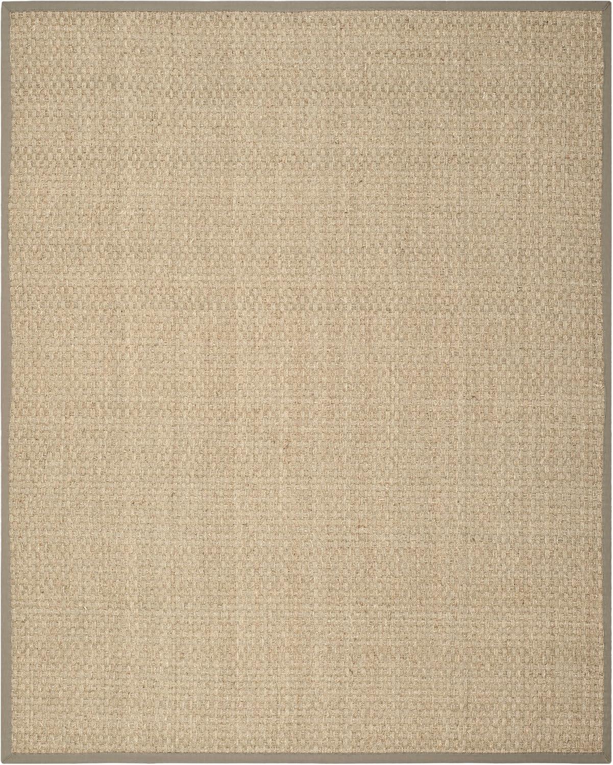 image:imageSAFAVIEH Area Rug 8x10 Natural Fiber Collection Large Natural amp Beige Seagrass Basketweave Pattern NF114ANaturalGrey