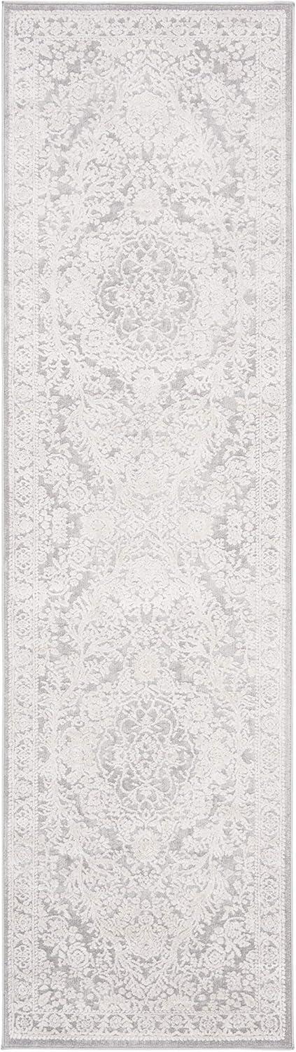image:imageSAFAVIEH Area Rug 8x10 Reflection Collection Large Light Grey amp Cream NonShedding amp Easy Cleaning Ideal for Living Room Bedroom Dining Space RFT668GLight GreyCream